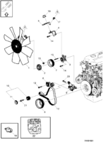 تسمه پروانه اصلی ولوو FH460 - FH500